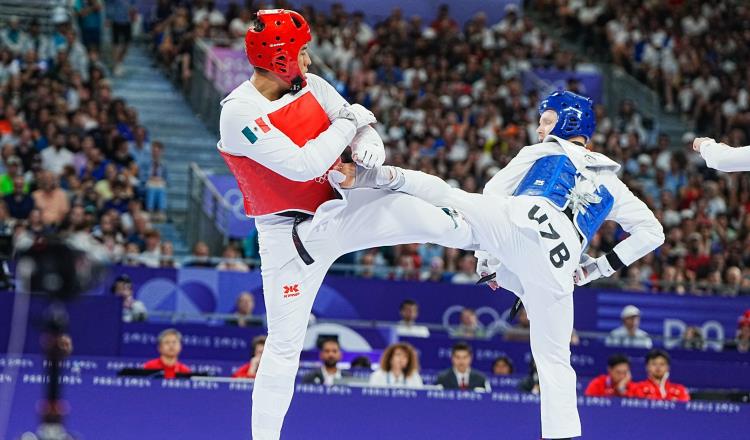 ¡Cerca de medalla! Carlos Sansores cae y queda en 4to lugar en taekwondo