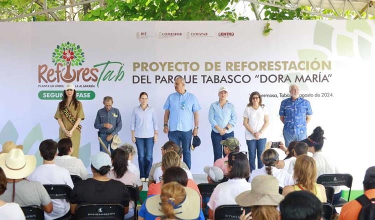 Concluye DIF Tabasco proyecto de reforestación del Parque Tabasco