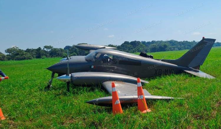 Avioneta sufre avería en aeropuerto de Villahermosa