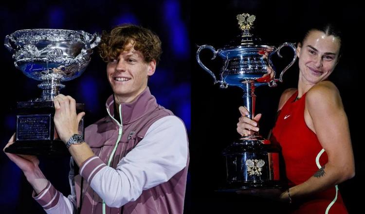 Jannik Sinner y Aryna Sabalenka, campeones del Masters de Cincinnati