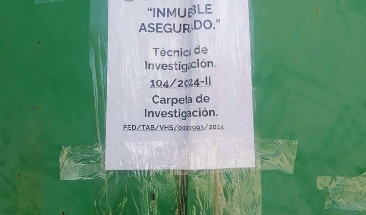 Asegura FGR planta de aguas congénitas de Nacajuca tras denuncia de contaminación ambiental