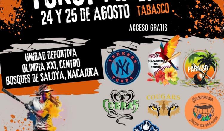 1er Torneo Estatal de Softbol Femenil se jugará este fin de semana con 7 municipios participantes