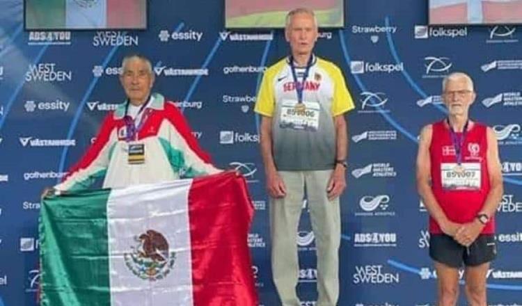 ¡Viejos, los cerros! Mexicano gana medallas en Campeonato Mundial de Atletismo Master en Suecia