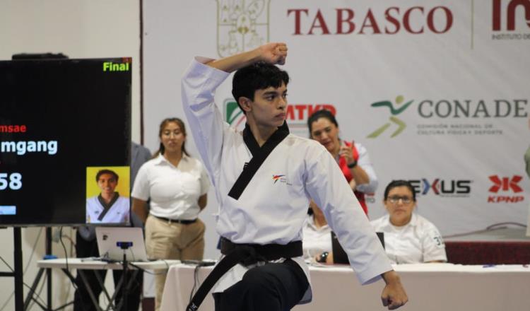 Tabasqueño Alejandro Lobato es subcampeón en Poomsae Nacional