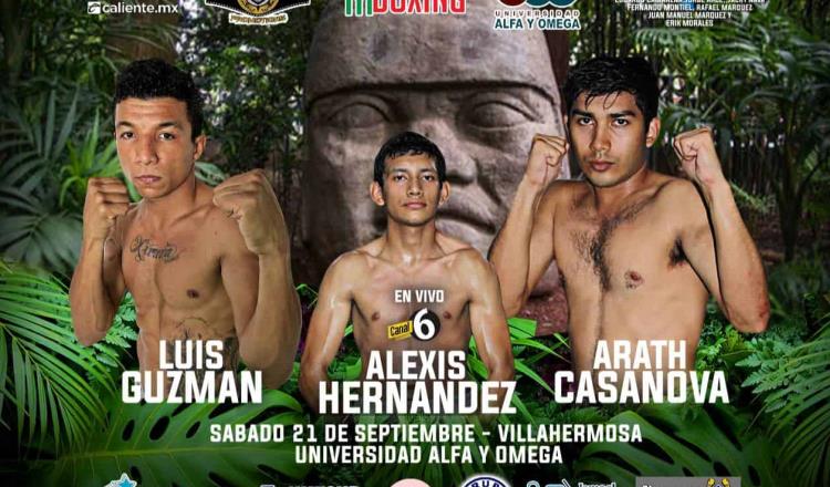 4 tabasqueños participarán en función de boxeo el 21 de septiembre