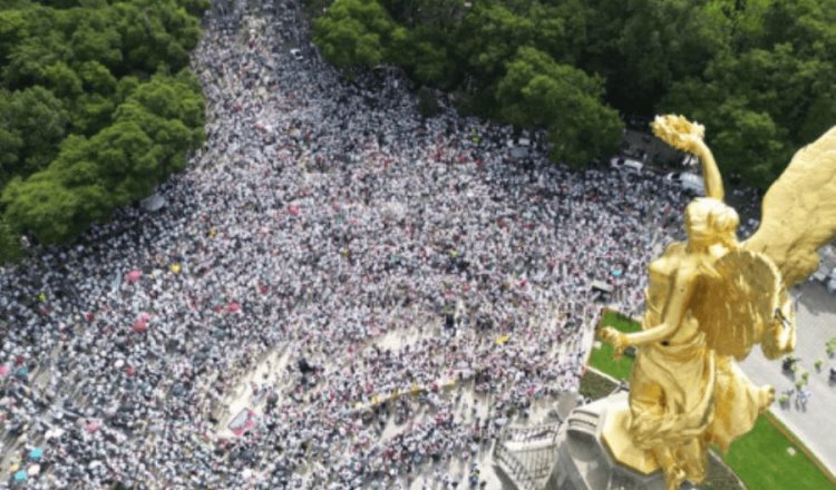 Celebran Marko Cortés y "Alito" Moreno marcha de jóvenes contra la reforma al Poder Judicial