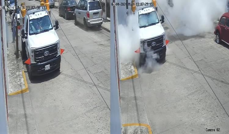 Explota tanque de gas en la colonia Atasta