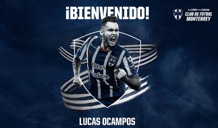 Siguen reforzándose: Rayados de Monterrey anuncia a Lucas Ocampo como su nuevo futbolista