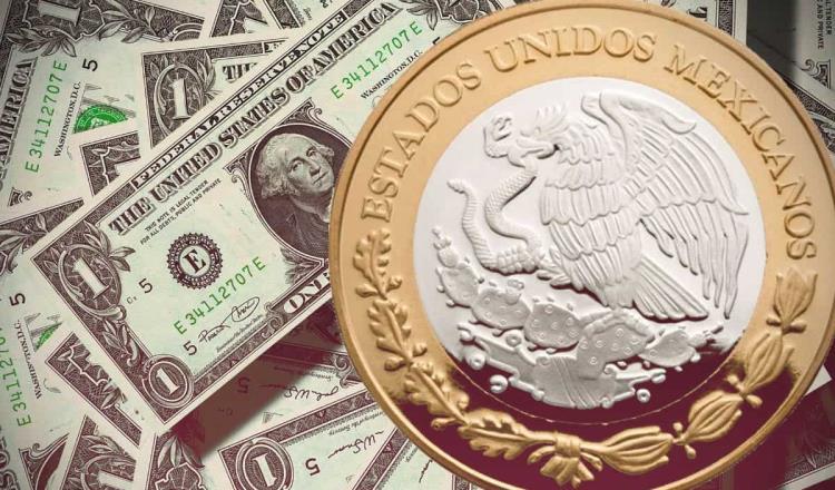 Peso retrocede y cierra en 20.08 por dólar ante nerviosismo por la reforma judicial