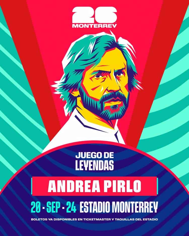 Pirlo, Buffon, Zanetti y Del Piero, encabezan lista de participantes en partido de exhibición en Monterrey