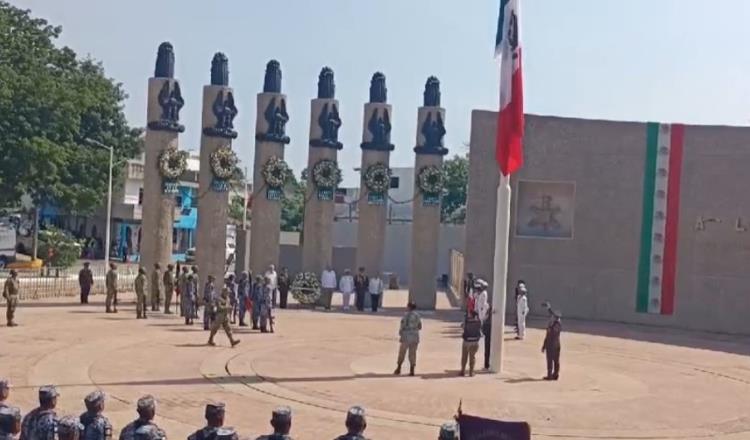 Conmemoran en Tabasco el 177 aniversario de la gesta heroica de los Niños Héroes de Chapultepec