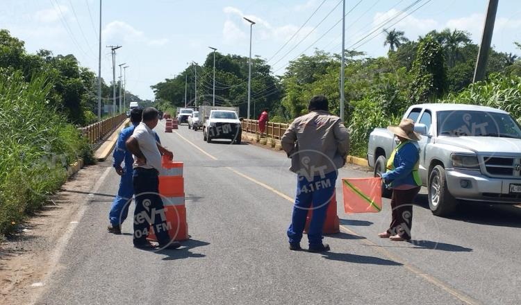 Volverán a cerrar puente La Sierra por trabajos en estructura