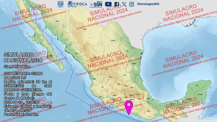 Simulacro Nacional moviliza a miles; llega primera alerta sísmica por SMS... pero no a todos