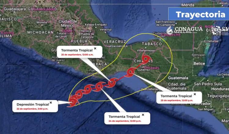 Se forma Depresión Tropical Diez-E en el Pacífico sur