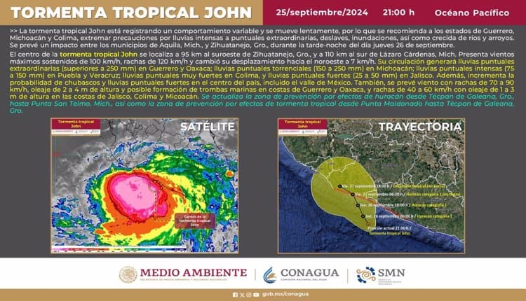 "Helene" deja inundaciones y vuelos cancelados en Quintana Roo