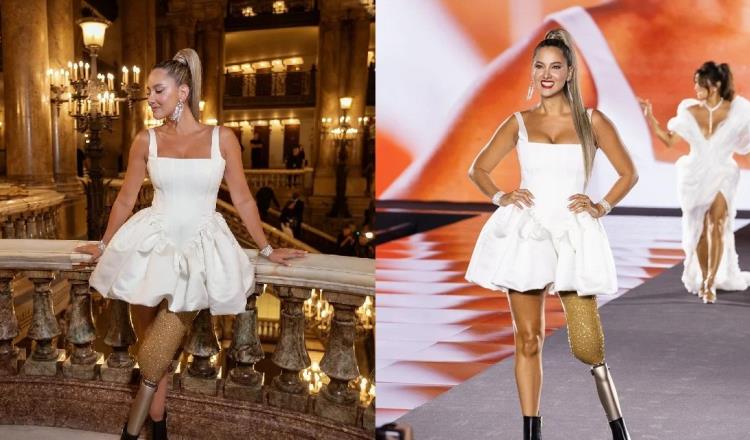 Daniela Álvarez, Miss Colombia, regresa a las pasarelas en París a 4 años de amputación de pierna