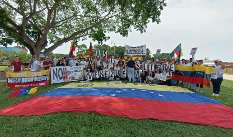 Desde Tabasco, venezolanos piden que se respete victoria de Edmundo González en elecciones