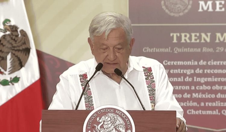 "Aquí concluye nuestra obra", se despide AMLO al inaugurar circuito completo del Tren Maya en Chetumal