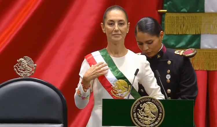 "Hasta siempre hermano y amigo": Sheinbaum se despide de AMLO en primer discurso como presidenta 