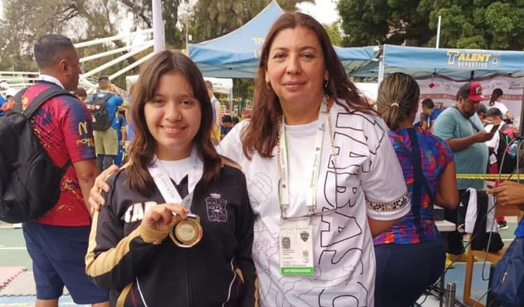 Tabasqueña Romina Mimendi gana oro en 100m planos de Paranacionales Conade