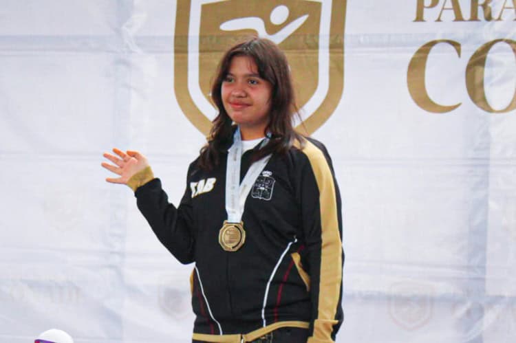 Tabasqueña Romina Mimendi gana oro en 100m planos de Paranacionales Conade