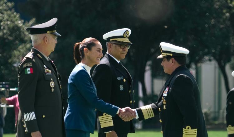 Reiteran Fuerzas Armadas lealtad a Sheinbaum en la Primera Salutación