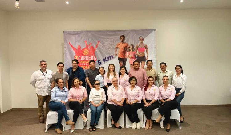 Anuncia Club Rotary Tabasco 7ma carrera atlética contra la polio