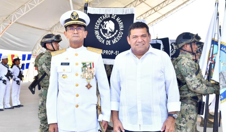 Asume nuevo comandante de la Quinta Región Naval en Tabasco