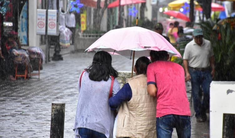 Lluvias muy fuertes de 50 a 75 milímetros se esperan para este domingo en Tabasco