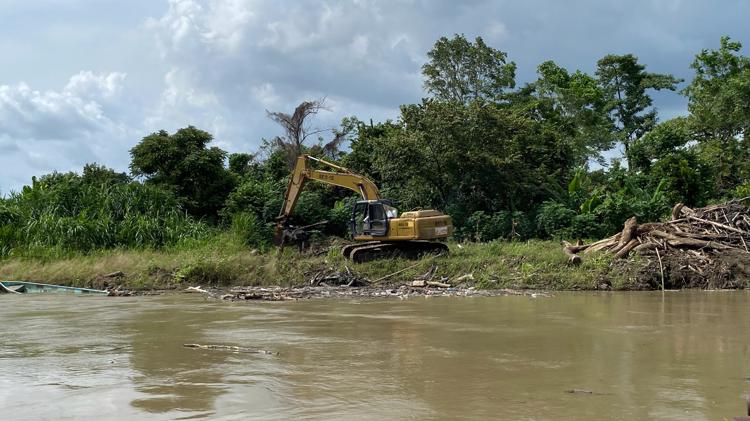 Se desborda río Pichucalco en Teapa y activan plan DN-III-E