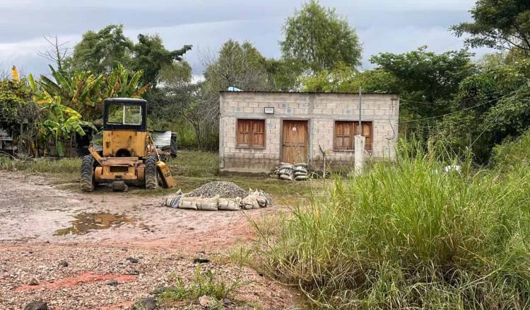 Reporta PC que ya no se registran viviendas anegadas en el ejido Andrés Quintana Roo