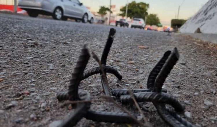 ´Ponchallantas´ también han afectado a camiones de transporte; van 6: Canapat