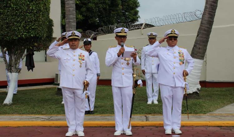 Realizan cambio de mando en la Novena Zona Naval