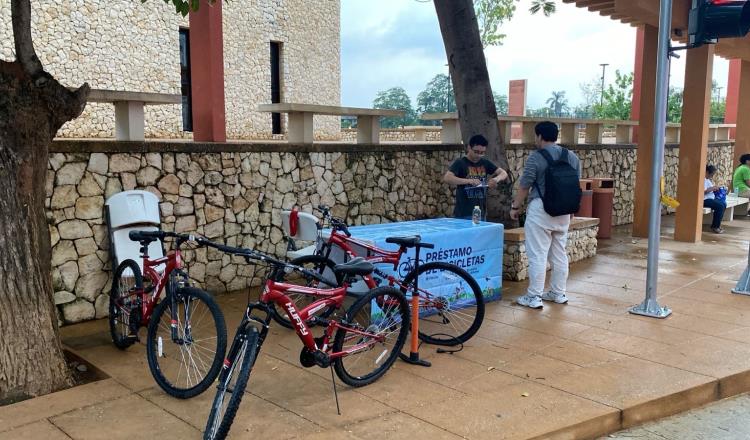 Ponen en marcha "Movilizando Centro" con préstamo de bicicletas en malecón