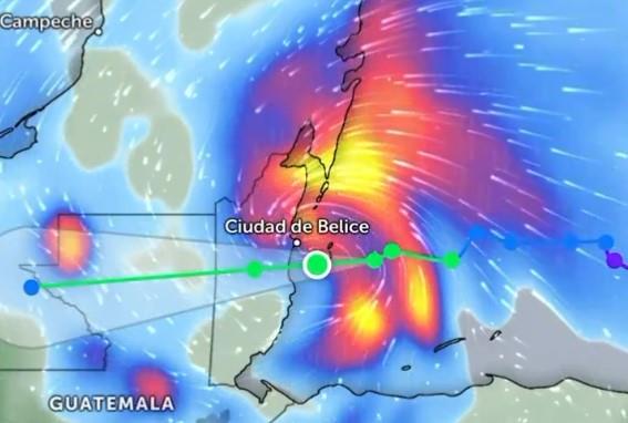 Toca tierra tormenta tropical ´Nadine´ en Belice