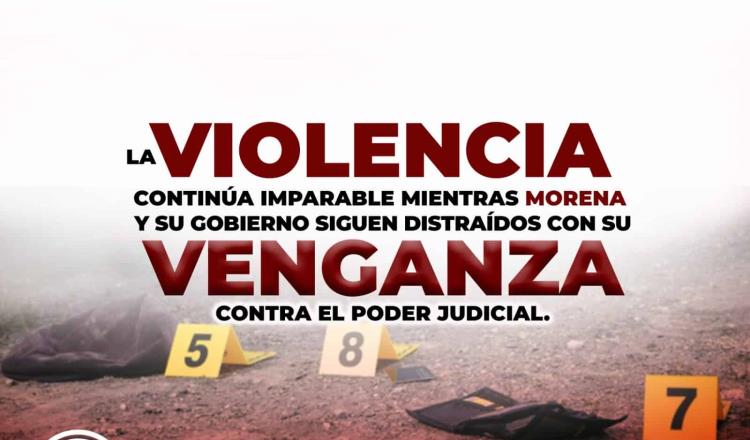 Alerta PAN sobre violencia en inicio de gobierno de Sheinbaum