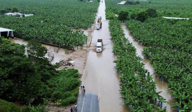 "Nadine" y frente frío dejan afectaciones en 3 municipios de Tabasco