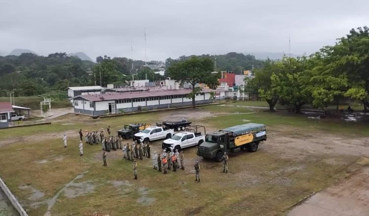 Activan Plan DN-III-E en Tabasco ante afectaciones por lluvia