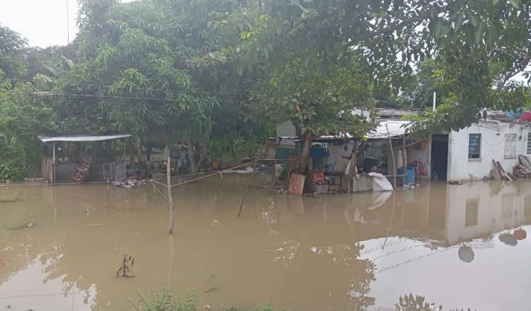 300 afectados en 5 comunidades de Nacajuca por inundaciones