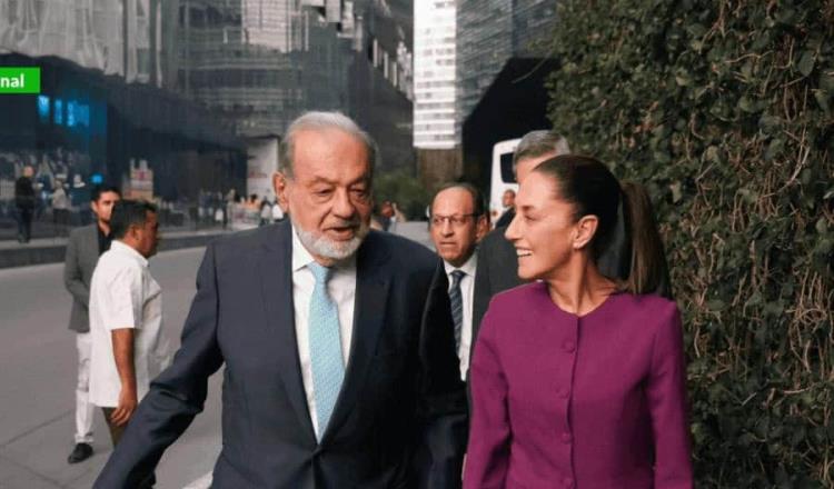 Slim ayudará al pueblo de México: Sheinbaum tras reunión con el empresario