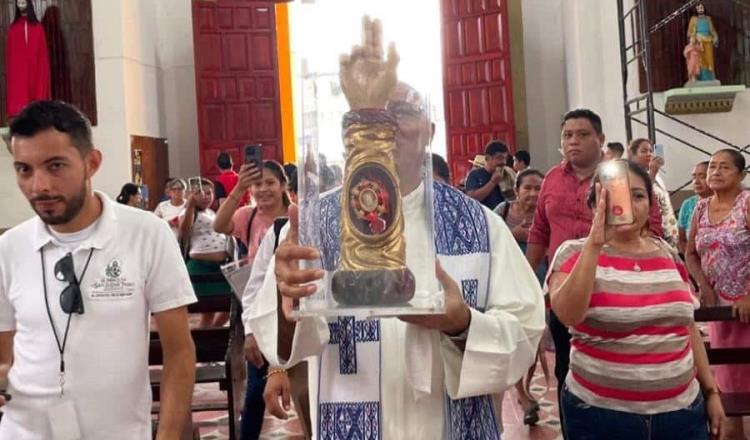 Se despide de Tabasco la reliquia de San Judas Tadeo