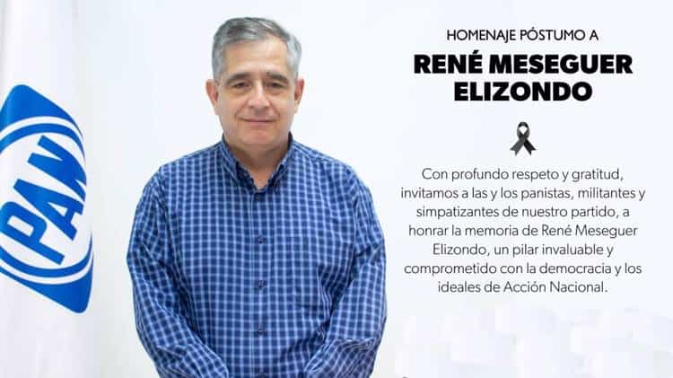 Fallece René Meseguer Elizondo, exdirigente del PAN Tabasco