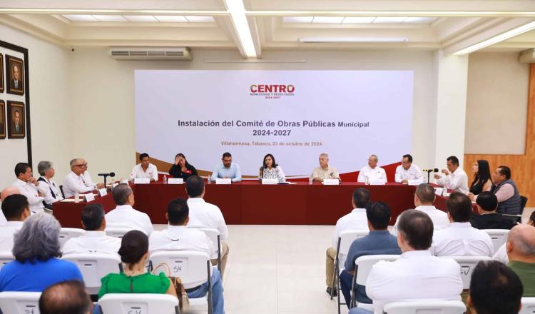 Instalan en Centro comités de Obras Públicas Municipal y Federal