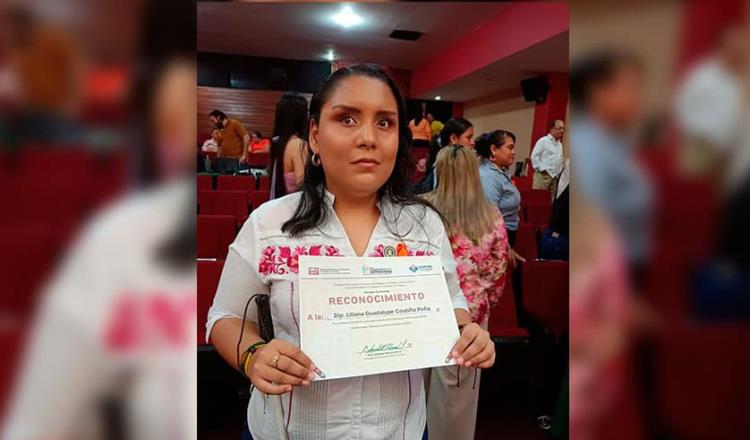 Omiten braille en reconocimiento a diputada con discapacidad visual en Tabasco