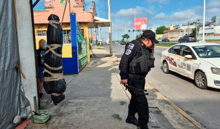 Decoración de Halloween en Villahermosa alarma a policías