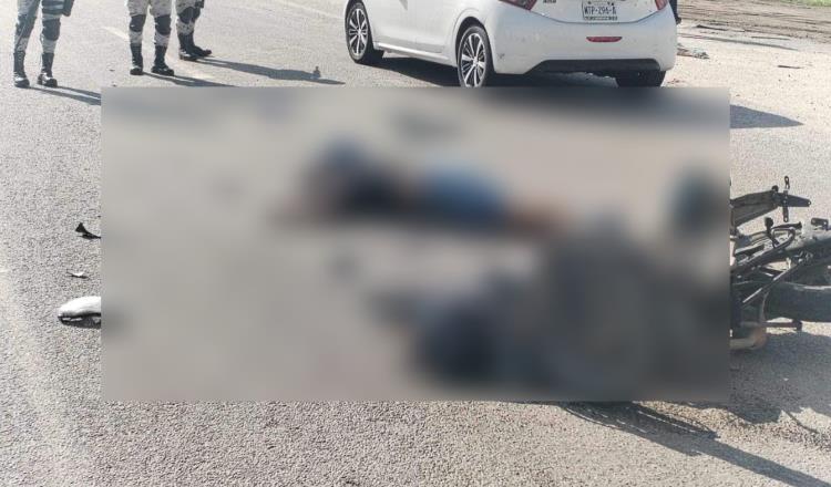 Muere motociclista tras chocar con camión de carga en la Villahermosa – Cárdenas