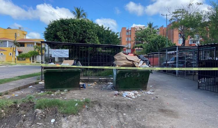 Hallan feto en contenedor de basura en Nueva Imagen