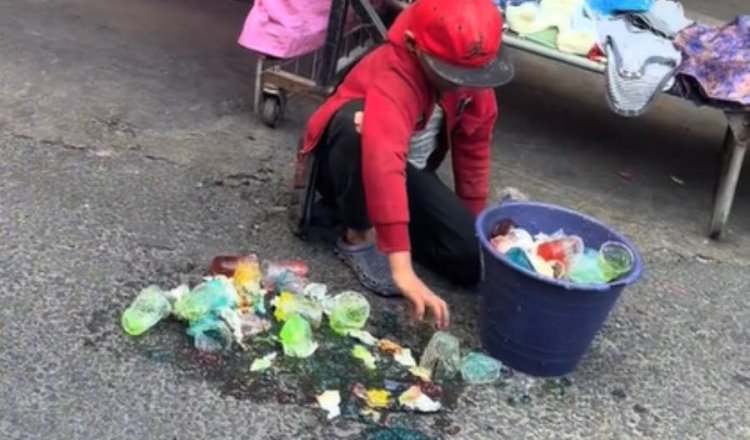 Graban nuevamente a niño de las gelatinas