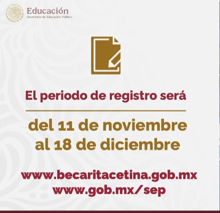 SEP abrirá convocatoria este 11 de noviembre para beca de estudiantes de secundaria