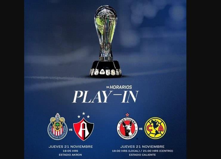 Definen fechas y horarios de play-in de la Liga MX